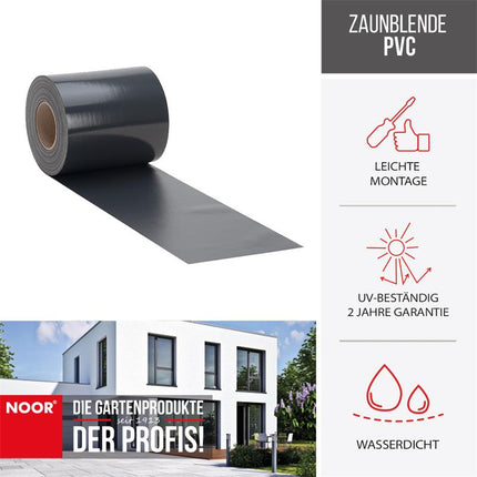 Sichtschutzstreifen PVC Zaunblende - 19 cm x 35 m