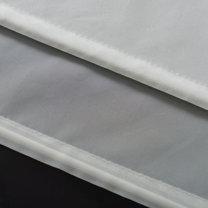 Doppel Raffrollo Palma Microsatin matt Voile Faltgardinen Faltrollo Schlaufenrollo mit Universalgardinenband 20410
