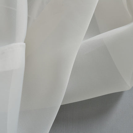 Doppel Raffrollo Palma Microsatin matt Voile Faltgardinen Faltrollo Schlaufenrollo mit Universalgardinenband 20410