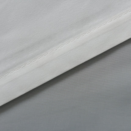 Doppel Raffrollo Palma Microsatin matt Voile Faltgardinen Faltrollo Schlaufenrollo mit Universalgardinenband 20410