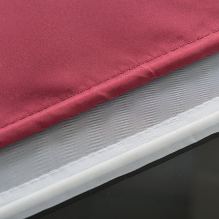 Doppel Raffrollo Palma Microsatin matt Voile Faltgardinen Faltrollo Schlaufenrollo mit Universalgardinenband 20410