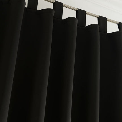 Verdunkelungsvorhag mit Schlaufen matt uni Farben aus weichfallenden blickdichten Stoff blickdicht Blackout 20610