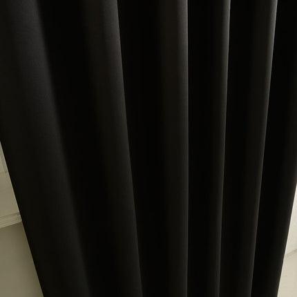 Verdunkelungsvorhag mit Schlaufen matt uni Farben aus weichfallenden blickdichten Stoff blickdicht Blackout 20610