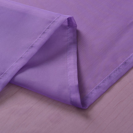 2er-Pack Ösen Gardinen Transparent Vorhang Set Wohnzimmer Voile Ösenvorhang Bleibandabschluß 203322