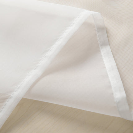 2er-Pack Ösen Gardinen Transparent Vorhang Set Wohnzimmer Voile Ösenvorhang Bleibandabschluß 203322