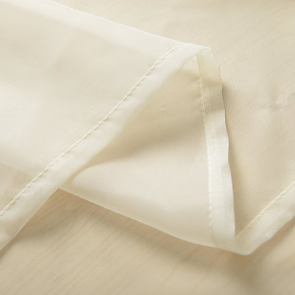 2er-Pack Ösen Gardinen Transparent Vorhang Set Wohnzimmer Voile Ösenvorhang Bleibandabschluß 203322