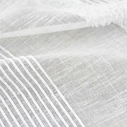 2er Set Halbtransparente Gardine mit Ösen HxB 245x140 cm Natur Meliert »Halle« Chenille Leinenbindung Lichtdurchlässig Halbtransparent 202480-2