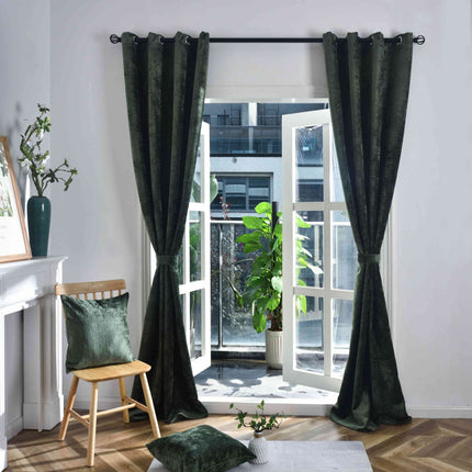2er Set Verdunkelungsvorhänge »Nürnberg« Ösen Raffhalter Chenille samtig weich geschmeidig fallend 202420-2