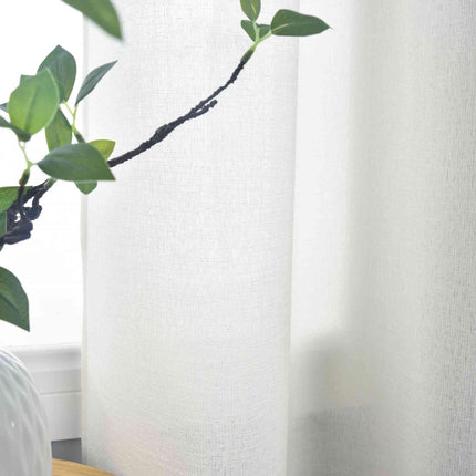 Halbtransparente Gardine mit Ösen »Leipzig« Kettenmuster lichtdurchlässig elegante Struktur  202450
