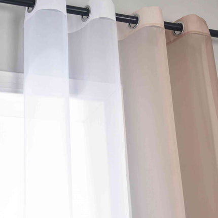 2er Pack Gardinen Vertikal Farbverlauf Druck Transparent »Modena« mit Ösen und Raffhalter, Vorhang, Dekoschal 10000183
