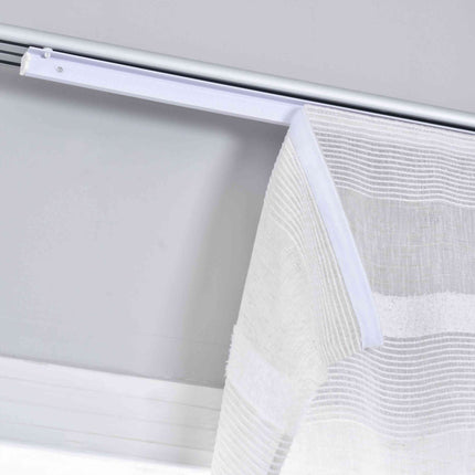 Halbtransparente Schiebegardine mit Paneelwagen HxB 245x60 cm Natur Meliert »Halle« Chenille Leinenbindung Lichtdurchlässig Halbtransparent 202480P
