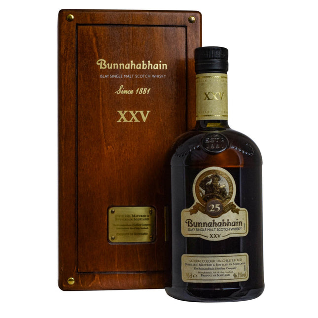 Bunnahabhain 25 (Altes Design / in Holzbox)