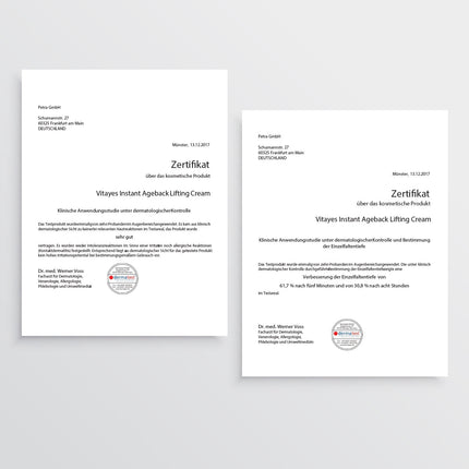 Instant Ageback™ - Lifting-Creme gegen Tränensäcke und Falten - klinisch bestätigt