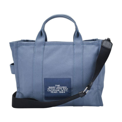The Medium Tote Tasche aus blauem Canvas