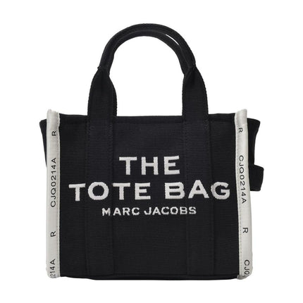 The Small Tote Tasche aus schwarzem Canvas