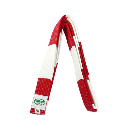 Green Hill Meistergürtel 6. Dan (Rot/Weiß)