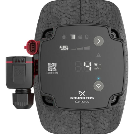 Grundfos ALPHA2 GO – Hocheffiziente Umwälzpumpe mit App-Steuerung für Heizung & Klima