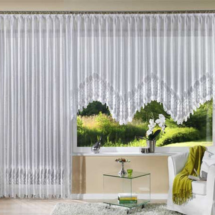 Jacquard Bogen Store Gardine »ROSENDAHL«, fertig genäht mit Kräuselband, pflegeleicht 13114