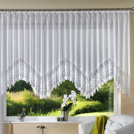 Jacquard Bogen Store Gardine »ROSENDAHL«, fertig genäht mit Kräuselband, pflegeleicht 13114
