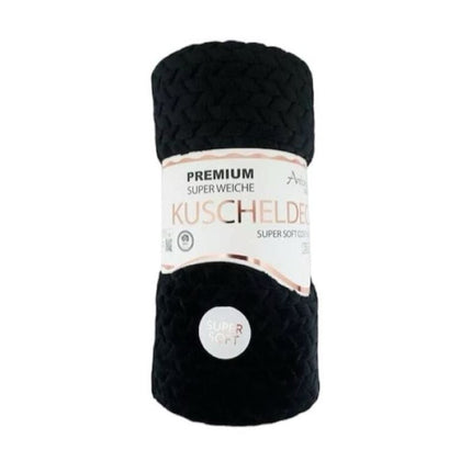 Günstige Jacquard Wohndecke » Kuscheldecke 150x200cm » Couchdecke leichter Flanell » Tagesdecke