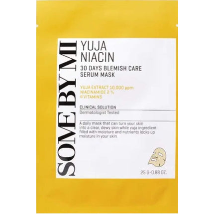 SOME BY MI | Yuja Niacin 30 days Blemish Care Serum Mask - 25 g
