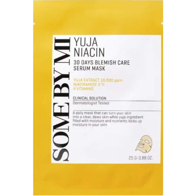 SOME BY MI | Yuja Niacin 30 days Blemish Care Serum Mask - 25 g