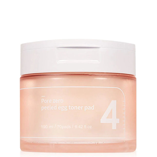 Numbuzin | No.4 Pore Zero Peeled Egg Toner Pad - 70 Pads - 190 ml