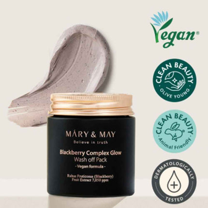 Mary&May | Blackberry Complex Glow Washoff Pack - 125 g