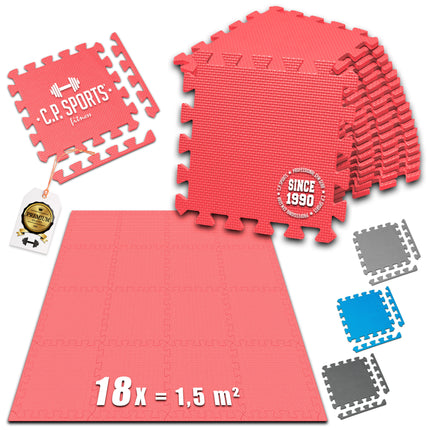 Puzzlematten aus hochwertigem und elastischem EVA-Schaum 25x25 = 1,5 m² - C.P. Sports K1000