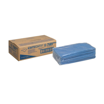 Kimtech® Mikrofaser-Oberflächenwischtücher - Blau - 1 Carton  x 25 Sheets | Karton (1 Box)