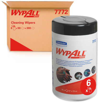 WypAll® Wischtücher - Grün - 6 Tubs  x 50 Sheets | Karton (6 Eimer)