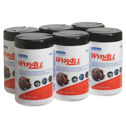 WypAll® Wischtücher - Grün - 6 Tubs  x 50 Sheets | Karton (6 Eimer)
