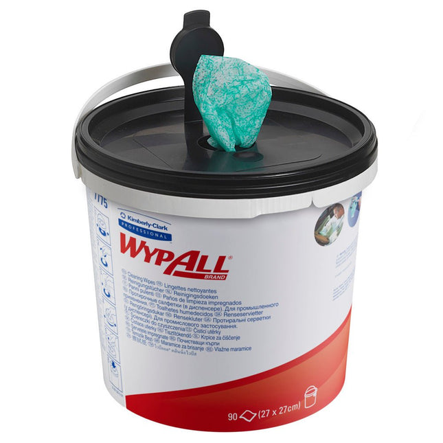 WypAll® Wischtücher - Grün /90 tücher - 6 Buckets  x 90 Sheets | Karton (6 Spendereimer)