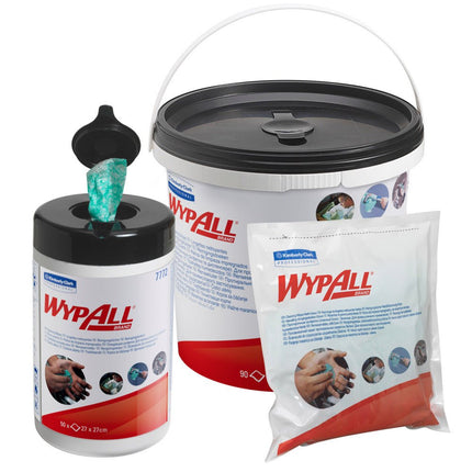WypAll® Wischtücher - Grün /90 tücher - 6 Buckets  x 90 Sheets | Karton (6 Spendereimer)