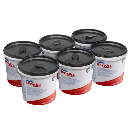 WypAll® Wischtücher - Grün /90 tücher - 6 Buckets  x 90 Sheets | Karton (6 Spendereimer)