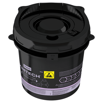 Kimtech® WETTASK* ESD Rollen Wischtuch Spender - Spendereimer / Schwarz - | Karton (4 Eimer)