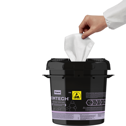 Kimtech® WETTASK* ESD Rollen Wischtuch Spender - Spendereimer / Schwarz - | Karton (4 Eimer)