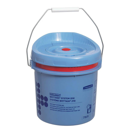 Kimtech® Wettask™ Rollen Wischtuch Spender - Spendereimer / Blau - 4 Buckets | Karton (4 Spendereimer)