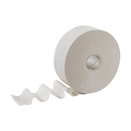 Hostess™ NATURA Toilettenpapier - Jumbo / Weiß /525 M / 60 - 6 Rolls  x 1 Toilet Tissue Sheet | Karton (6 Rollen)