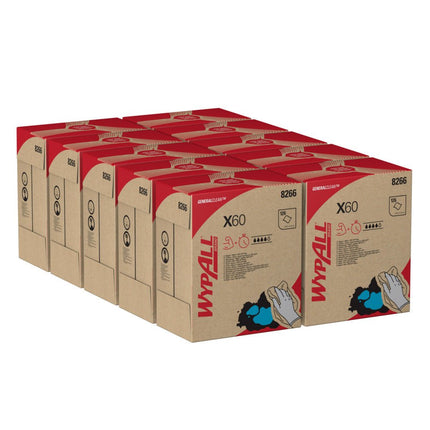 WypAll® X60 Genral Clean - Zupfbox / Weiß - 10 Boxes  x 126 Sheets | Karton (10 Boxen)