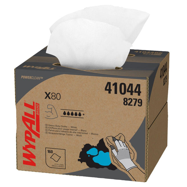WypAll® X80 PowerClean - BRAG™ Box / Weiß - 1 Brag Box  x 160 Sheets | Karton (1 Box)