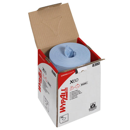 WypAll® X60 Genral Clean - Zentralentnahme  / Blau - 1 Roll  x 150 Sheets | Karton (1 Rolle)
