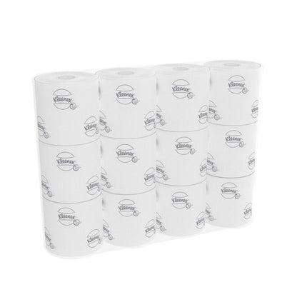 Kleenex® Toilettenpapierrollen - Kleinrollen / Weiß - 8 Packs  x 12 small rolls  x 250 Toilet Tissue Sheets | Karton (8 Päckchen)