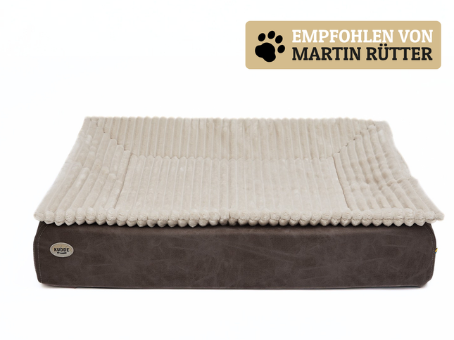 Hundebett KUDDE veganes Wildleder