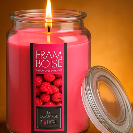 Duftkerze im dekorativen Glas mit Deckel, 510 Gramm, verschiedene Düfte