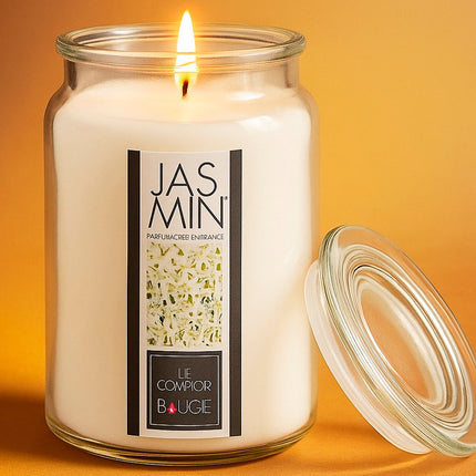 Duftkerze im dekorativen Glas mit Deckel, 510 Gramm, verschiedene Düfte