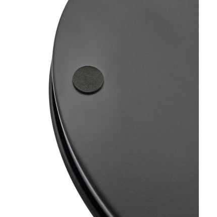 Kerzenteller Kerzentablett magnetische Kerzenhalter Tablett schwarz Metall 25 cm