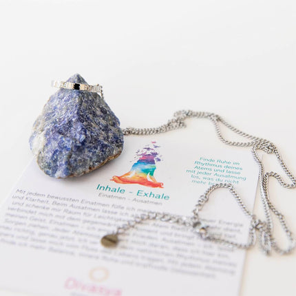 Kette mit Ring | silber | Inhale - Exhale