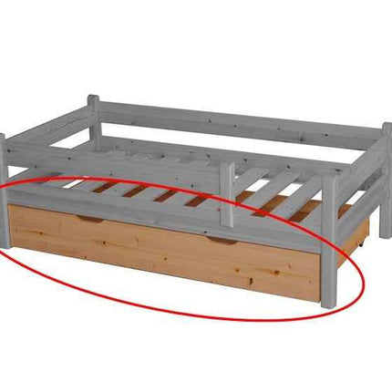Bettkasten Kinderbett 80x160cm aus Kiefer Massivholz | 100% Bio | Naturholz
