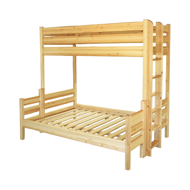Leo Geschwisterbett Hochbett 90x200/140x200cm | 2 Etagenbett für Kinder
